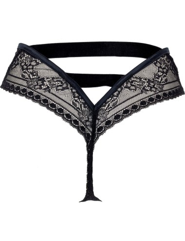 FAT8001 Culotte haute ouverte derrière dentelle Leavers Fatale