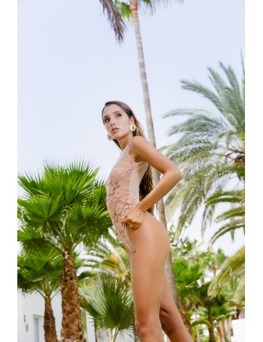 Body de encaje Juicy Peach